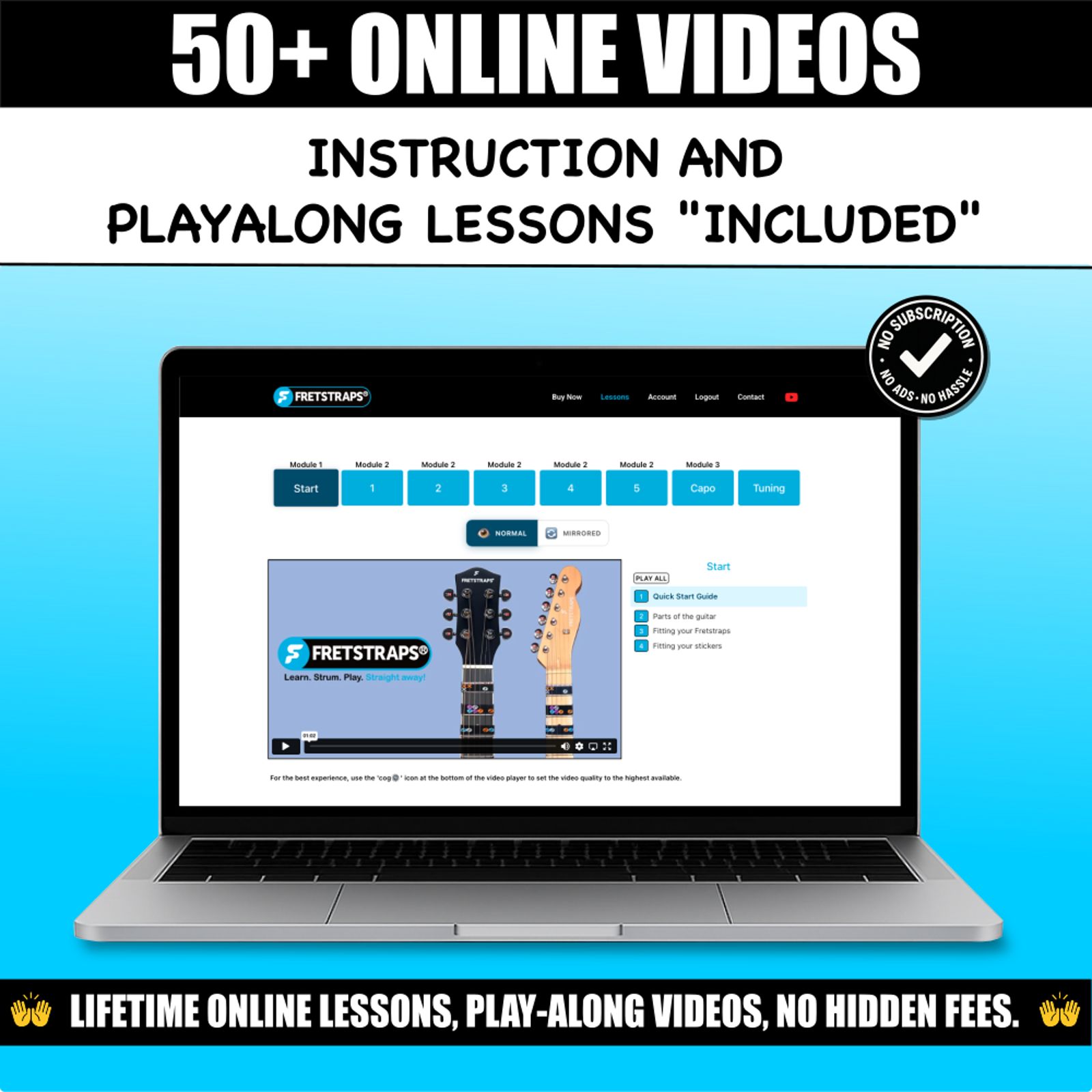 Fretstraps Beginner Guitar Starter Kit